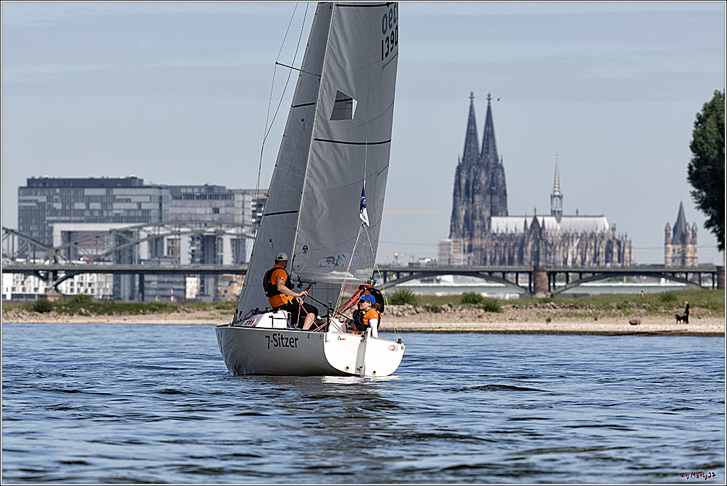 100 Jahre Rheinwoche 2022 - 1. Wettfahrt Porz - Hitdorf, 03.06.2022,